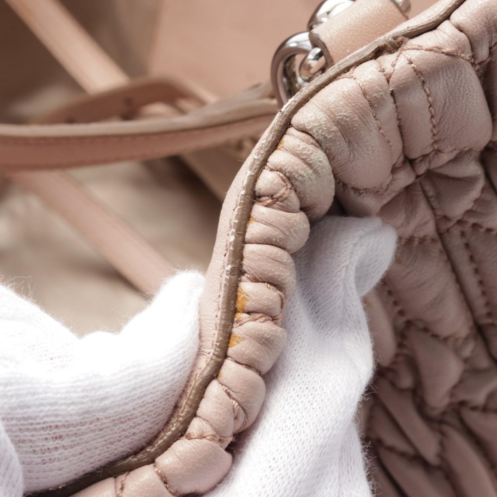 ミュウ ミュウ Miu Miu ハンドバッグ NAPPA CRYSTAL マテラッセ RN0896 
