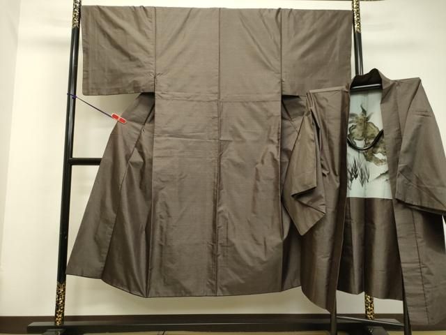 平和屋着物●男性　本場大島紬　アンサンブル　80亀甲　総詰め　正絹　逸品　DAAU0712tw 平和屋着物○男性 本場大島紬 アンサンブル 80亀甲 総詰め 正絹 逸品