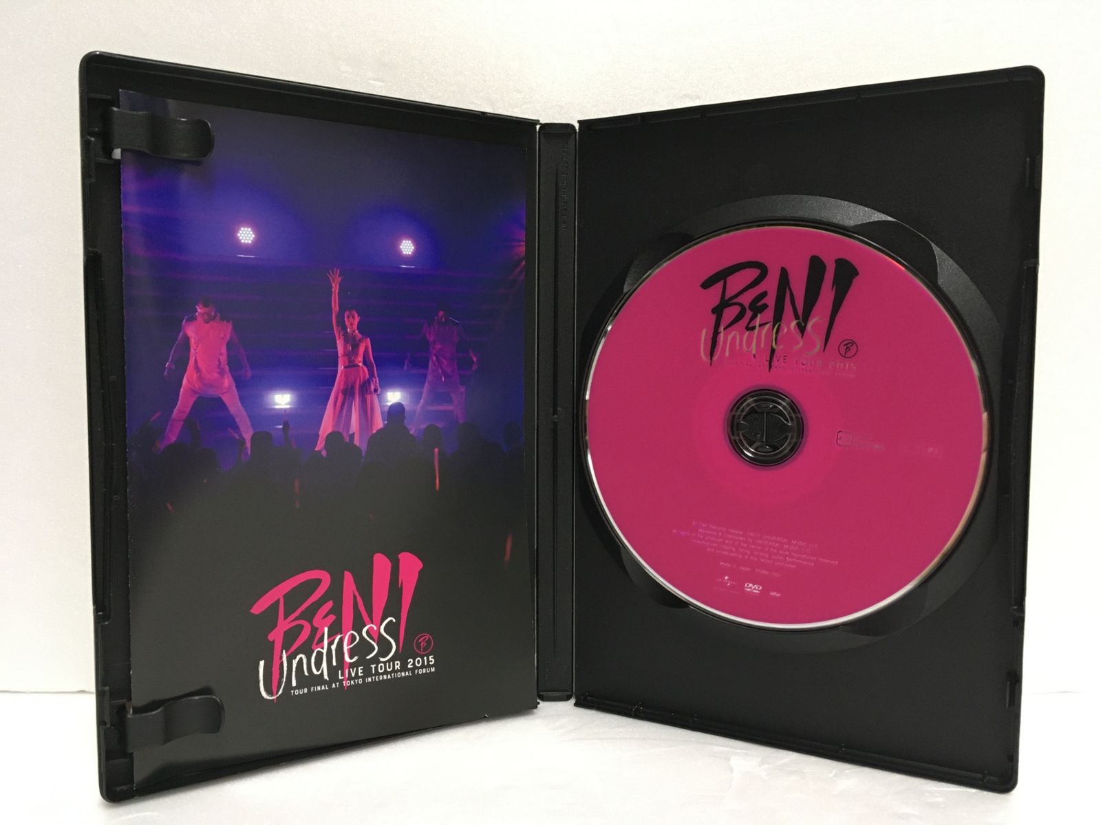 DVD☆BENI Undress LIVE TOUR 2015 TOUR FINAL＠東京国際フォーラム