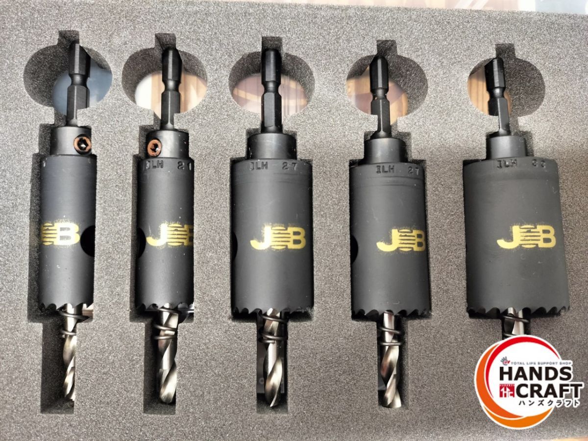 ◆ 開封品 JOB ILH-223 ツバなし インパクトロングホールソー ５本セット