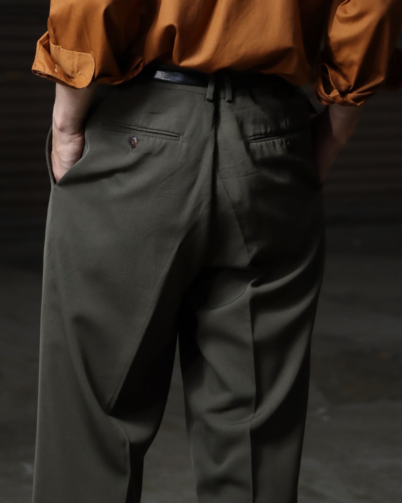 1990s- dockers wool blend 2tuck silky slacks 90年代 ドッカーズ 2