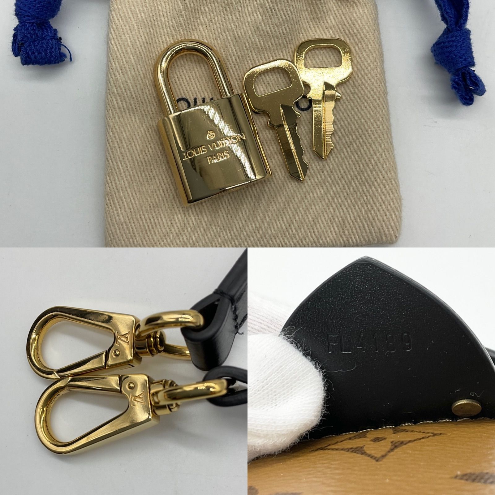 ▽○LOUIS VUITTON ルイヴィトン カンヌ モノグラムリバース 