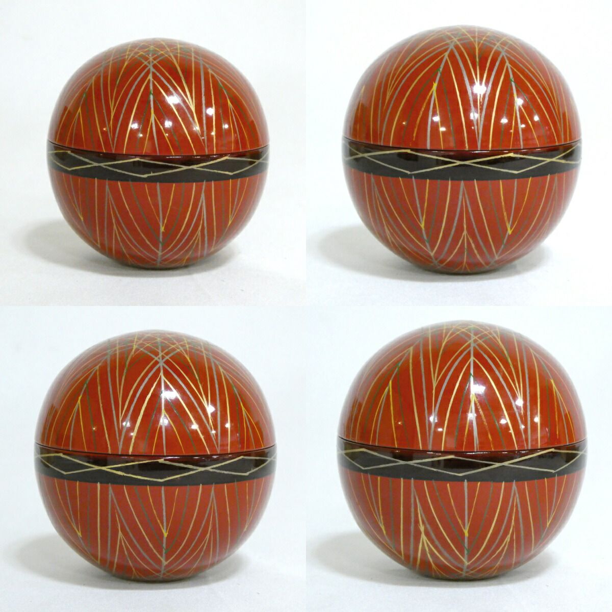 九月の 品 中村湖彩作 手毬棗 茶道具