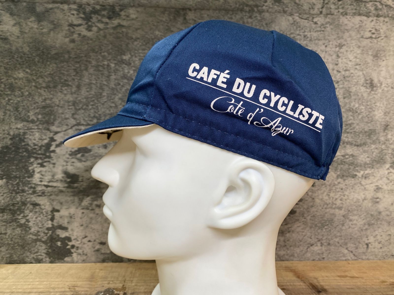 JC069 カフェドシクリステ Cafe du Cycliste サイクルキャップ 紺 白