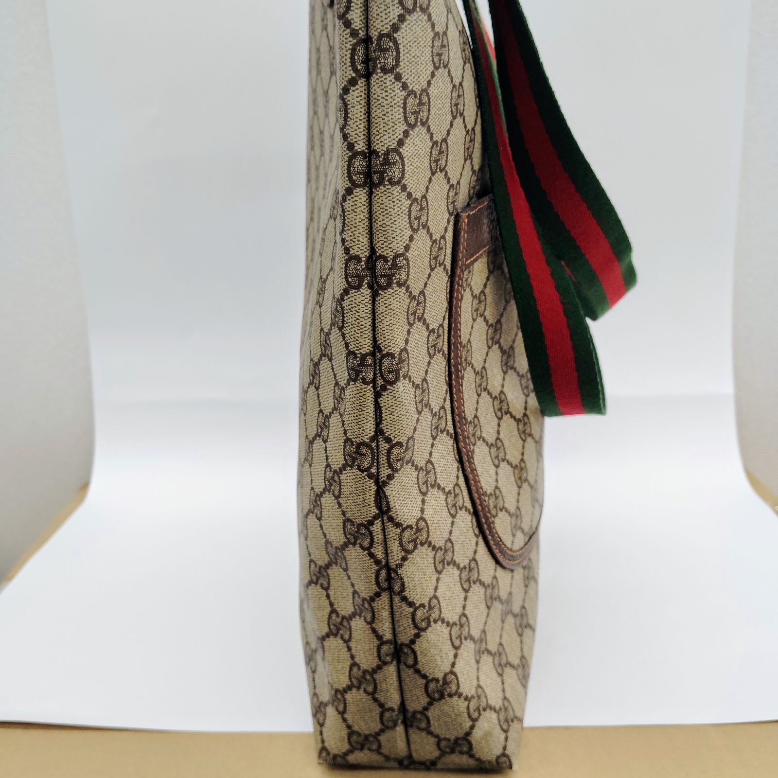 GUCCIオールドグッチ シェリーラインGGスプリーム柄PVCレザートート