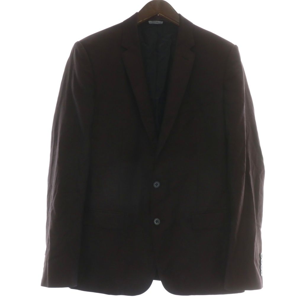 ドルチェ-ガッバーナ ドルガバ DOLCE-GABBANA スーツ セットアップ スリーピース テーラードジャケット シングル 2B 総裏地 肩パッド センターベント パンツ スラックス ベスト ウール シルク混 48 L ワインレッド XZ GY18