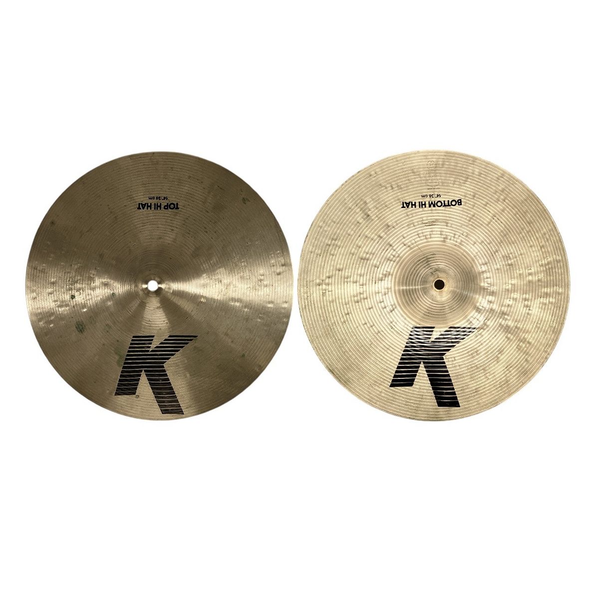 K Zildjian Kジルジャン TOP HI HAT BOTTOM HI HAT 14インチ セット ドラム W10562326