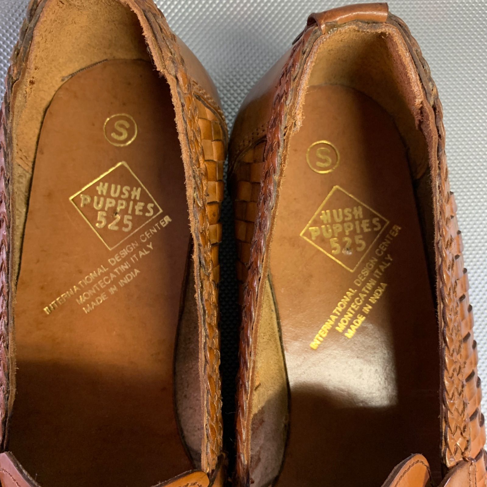 Hush Puppies ハッシュパピー 525 編み込み ローファー 靴 ワラチ風 