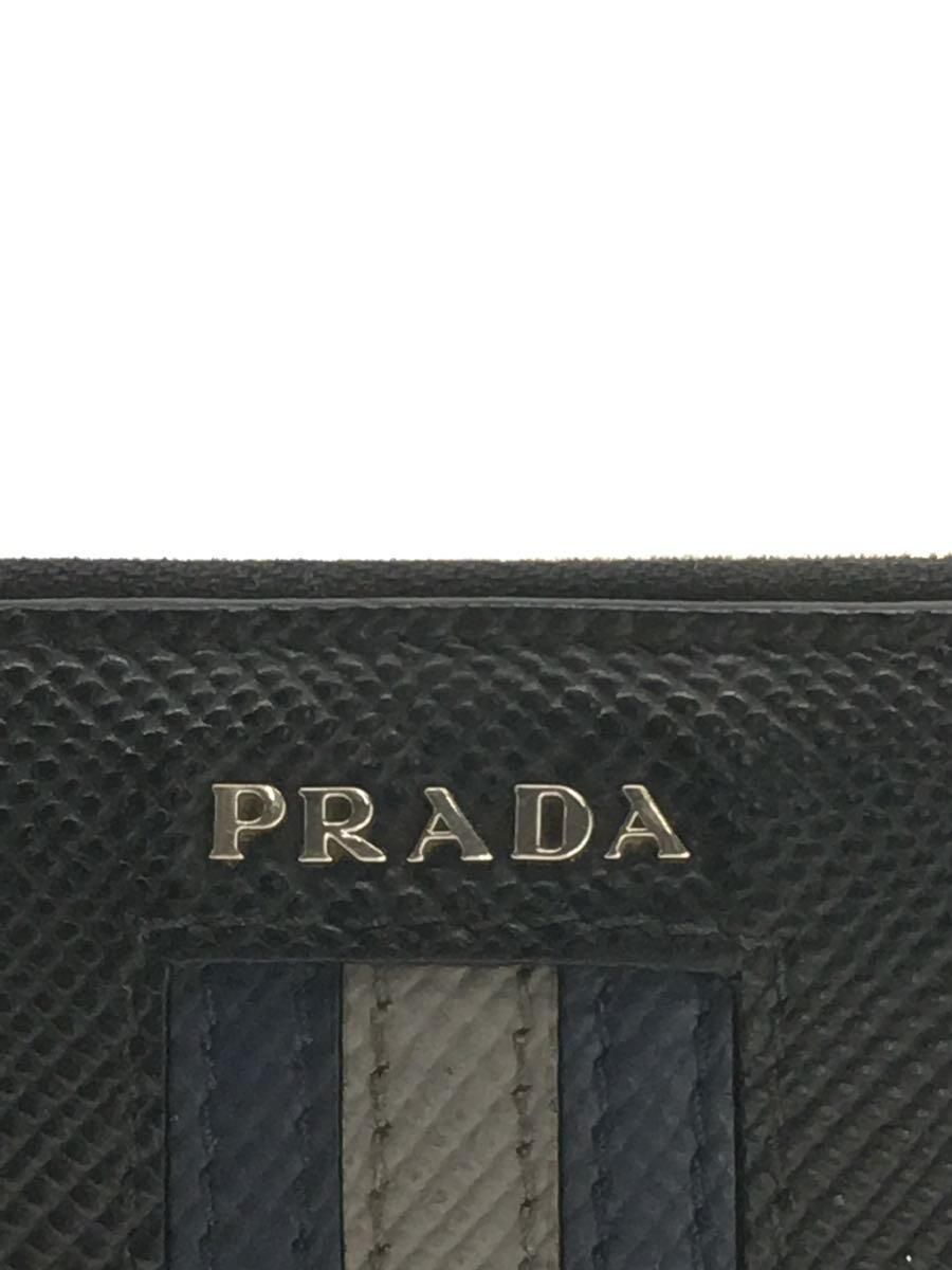 PRADA 長財布 レザー ブラック メンズ