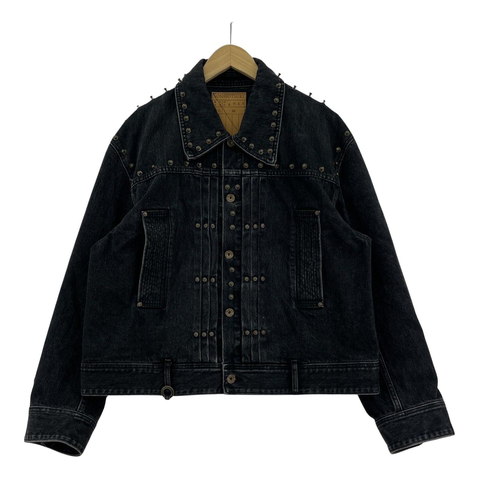 22SS SOSHIOTSUKI デニムジャケット The BDH Denim Jacket 48 ブラック