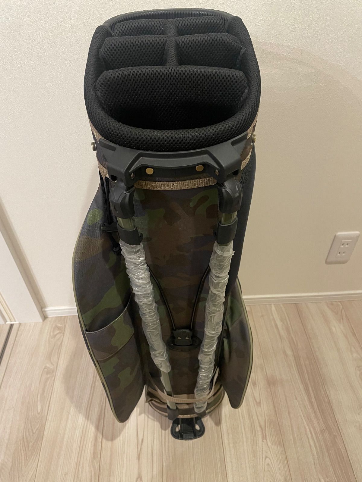 ハンティングワールド キャディバッグ HW-002 9型 3.4キロ グリーカモ カーキ HUNTING WORLD WWW_NOITHATQUANGTHANH_NET