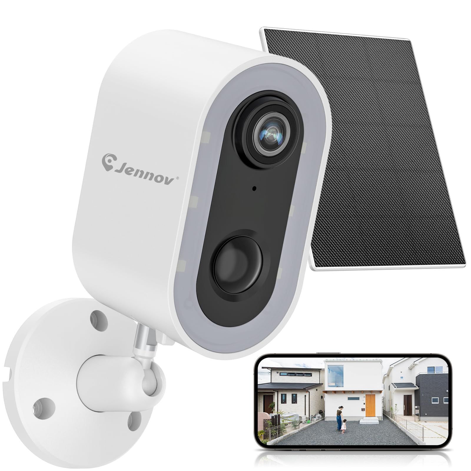 ☆ 3MP ソーラー防犯カメラ - 屋外用ワイヤレス監視 【公式通販】