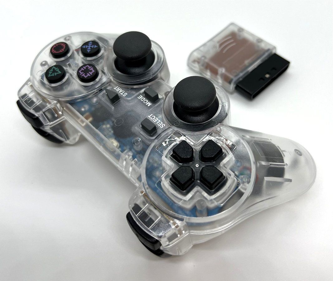 PS2 ワイヤレスコントローラー(クリア) - メルカリ