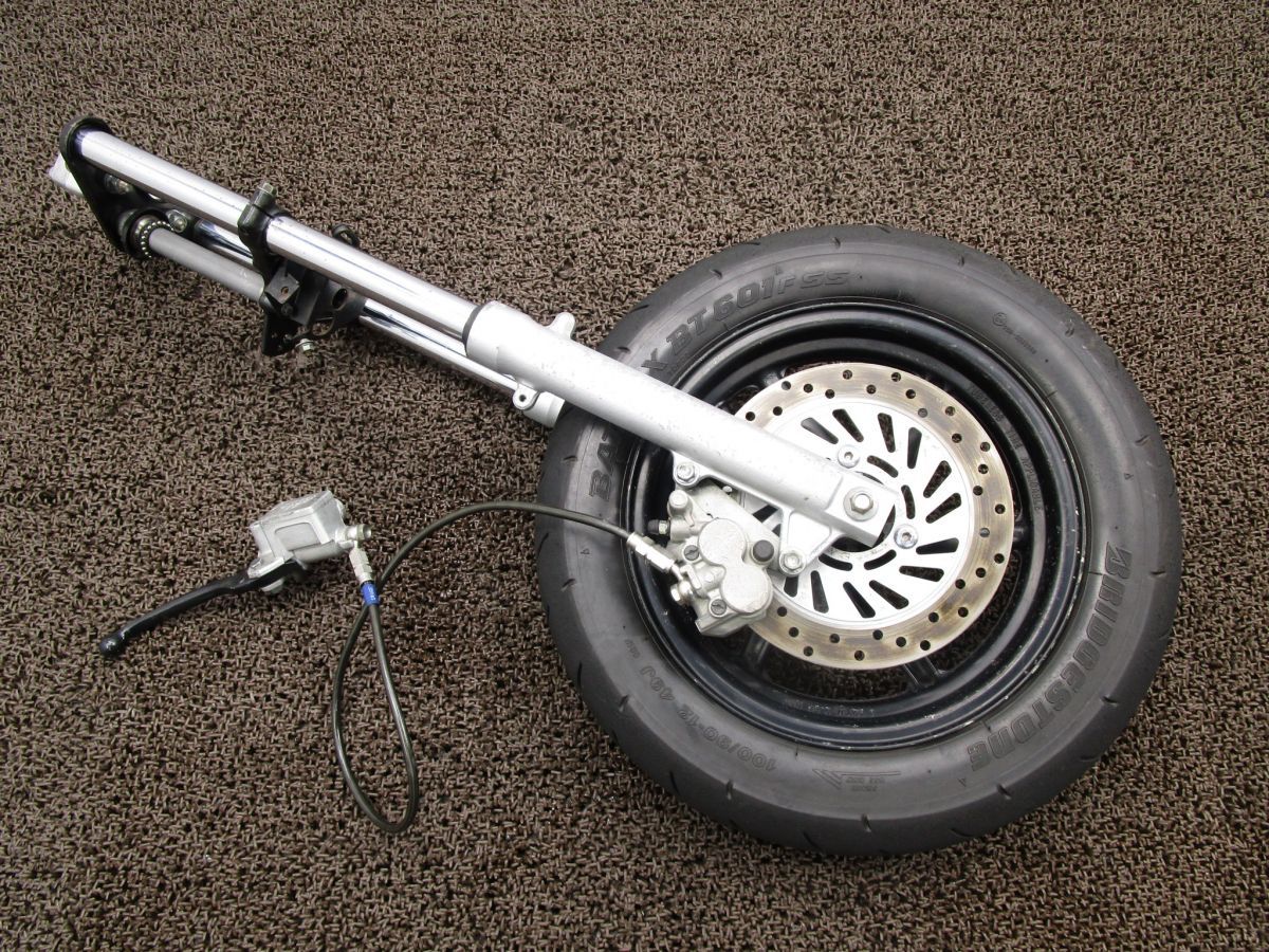 XR100モタード フロントホイール ASSY フォーク □A2960！ディスク