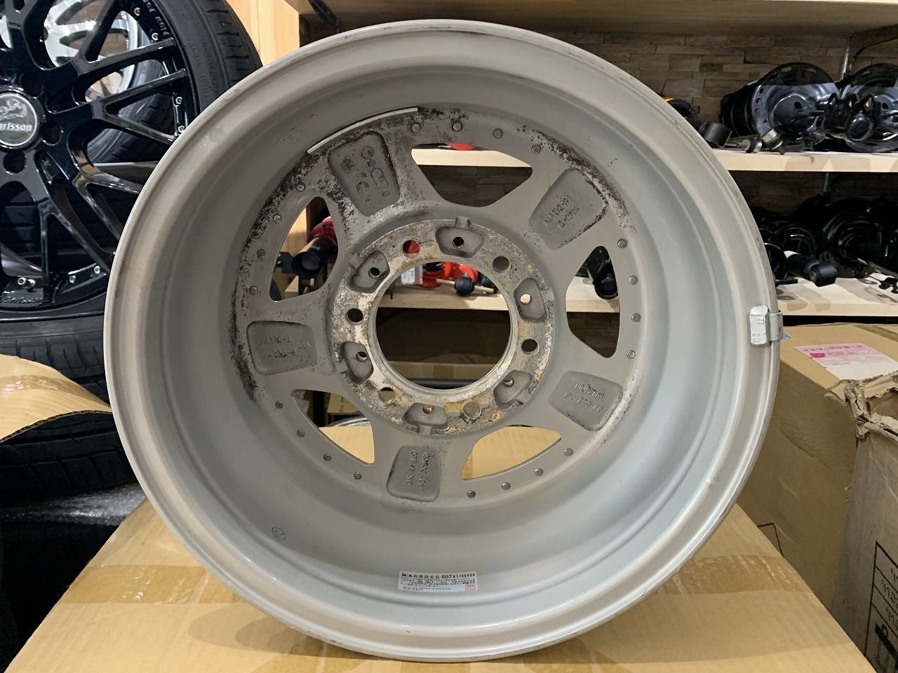 2506048】BRIDGESTONE CV928 スポークホイール 15インチ 6J +25 PCD139 