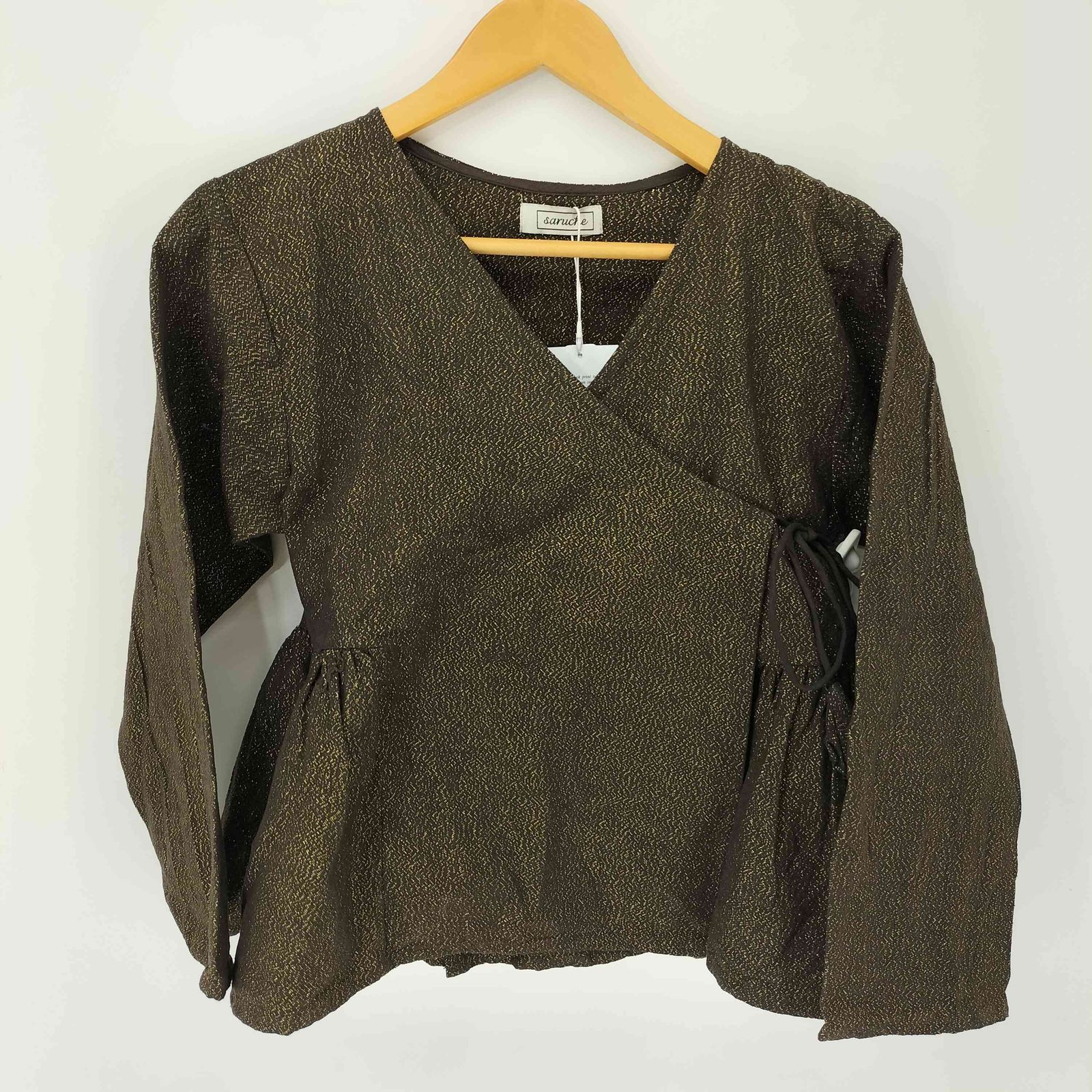 USED古着(ユーズドフルギ) saruche インド染め 三角模様 ワンピース 