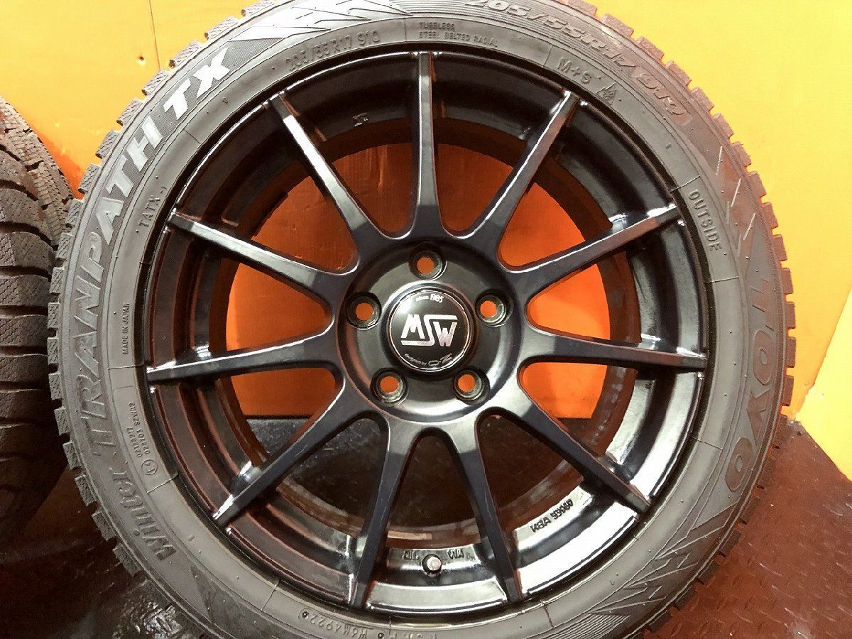 TOYO WINTER TRANPATH TX 205/55R17】【OZ オズ MSW 17インチ