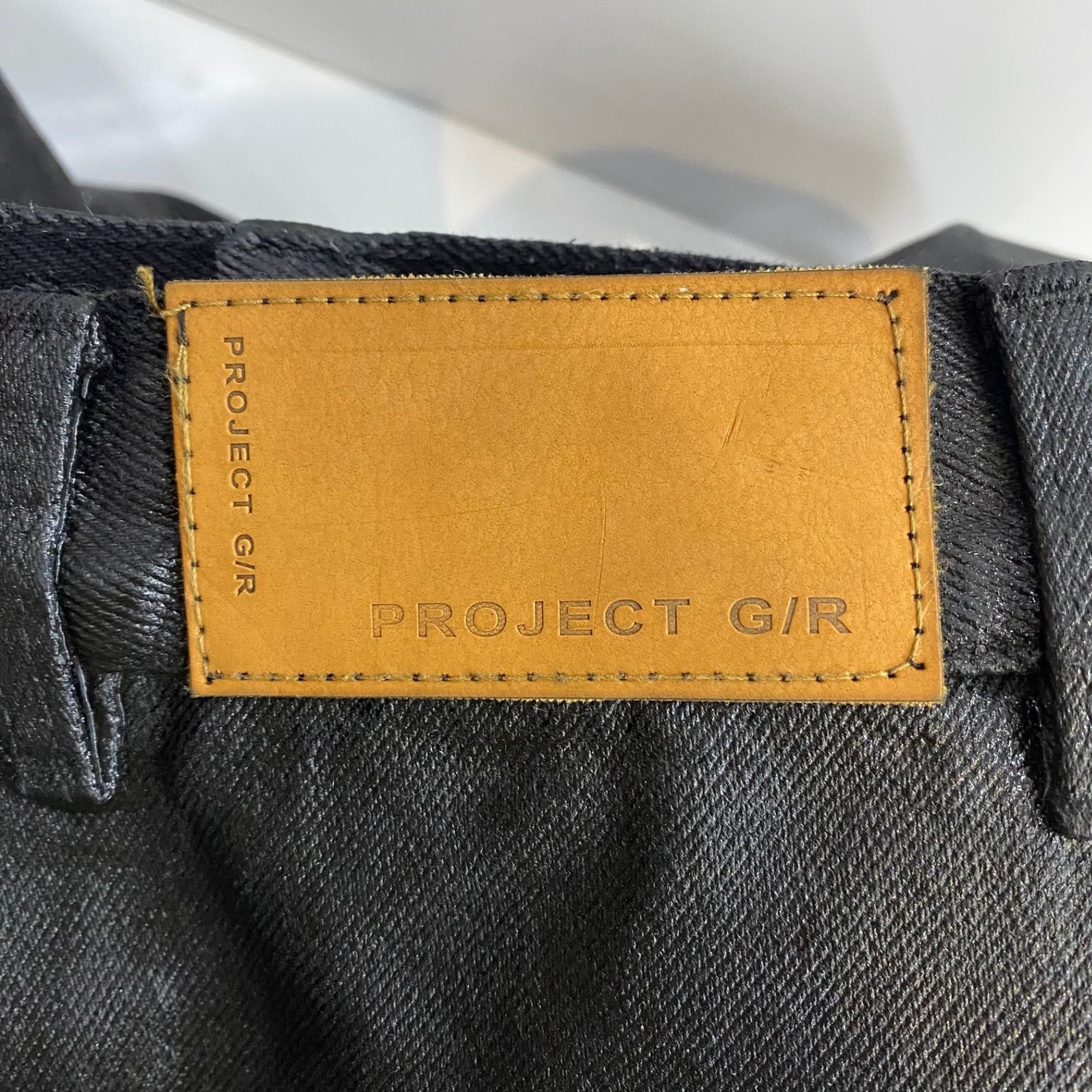  プロジェクトジーアール PROJECT G R コーティング デニム ブラック 201 MB-1139 ストレートデニム デニム ジーンズ