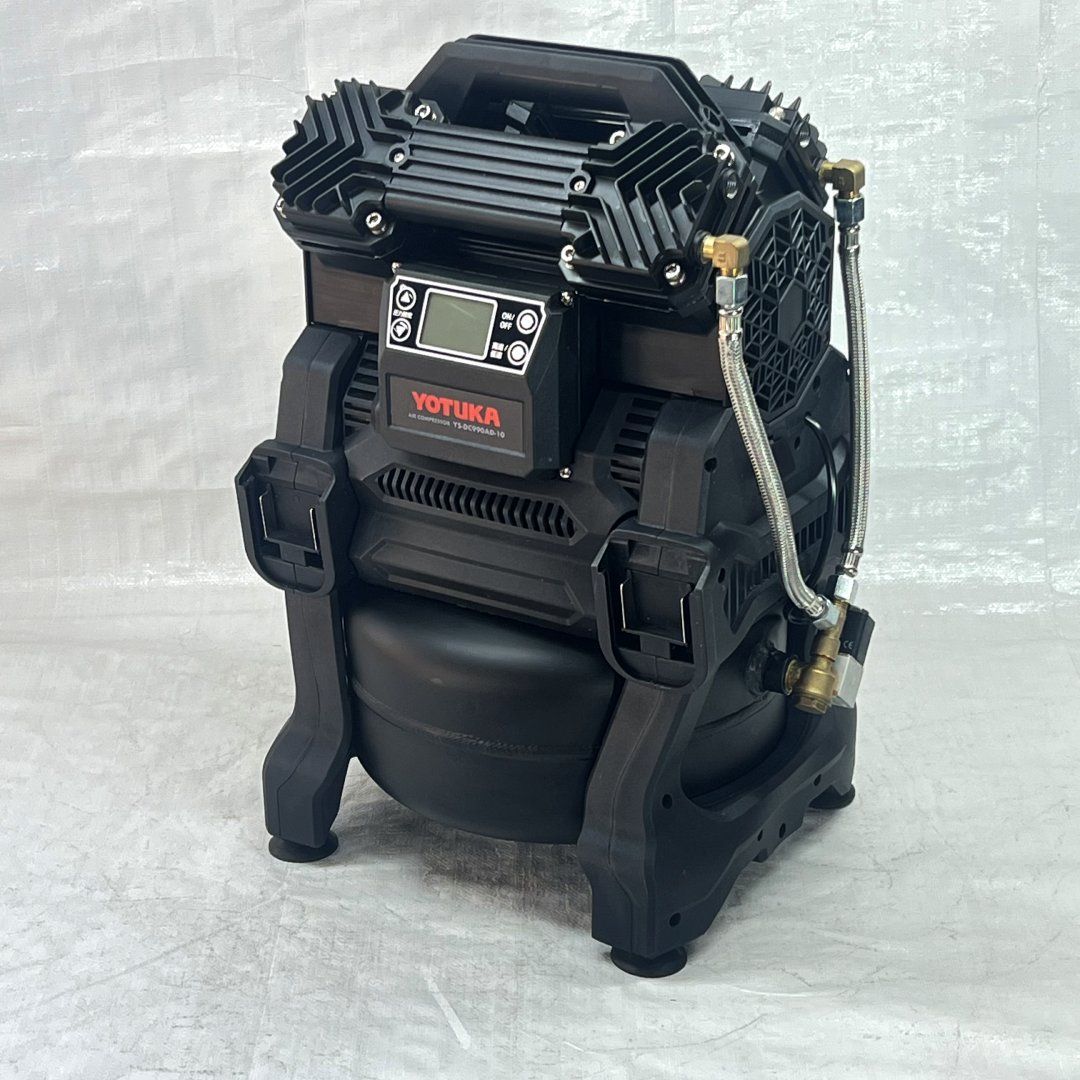 未使用品】【美品】 エアーコンプレッサー YOTUKA 100V 10L アルミ 
