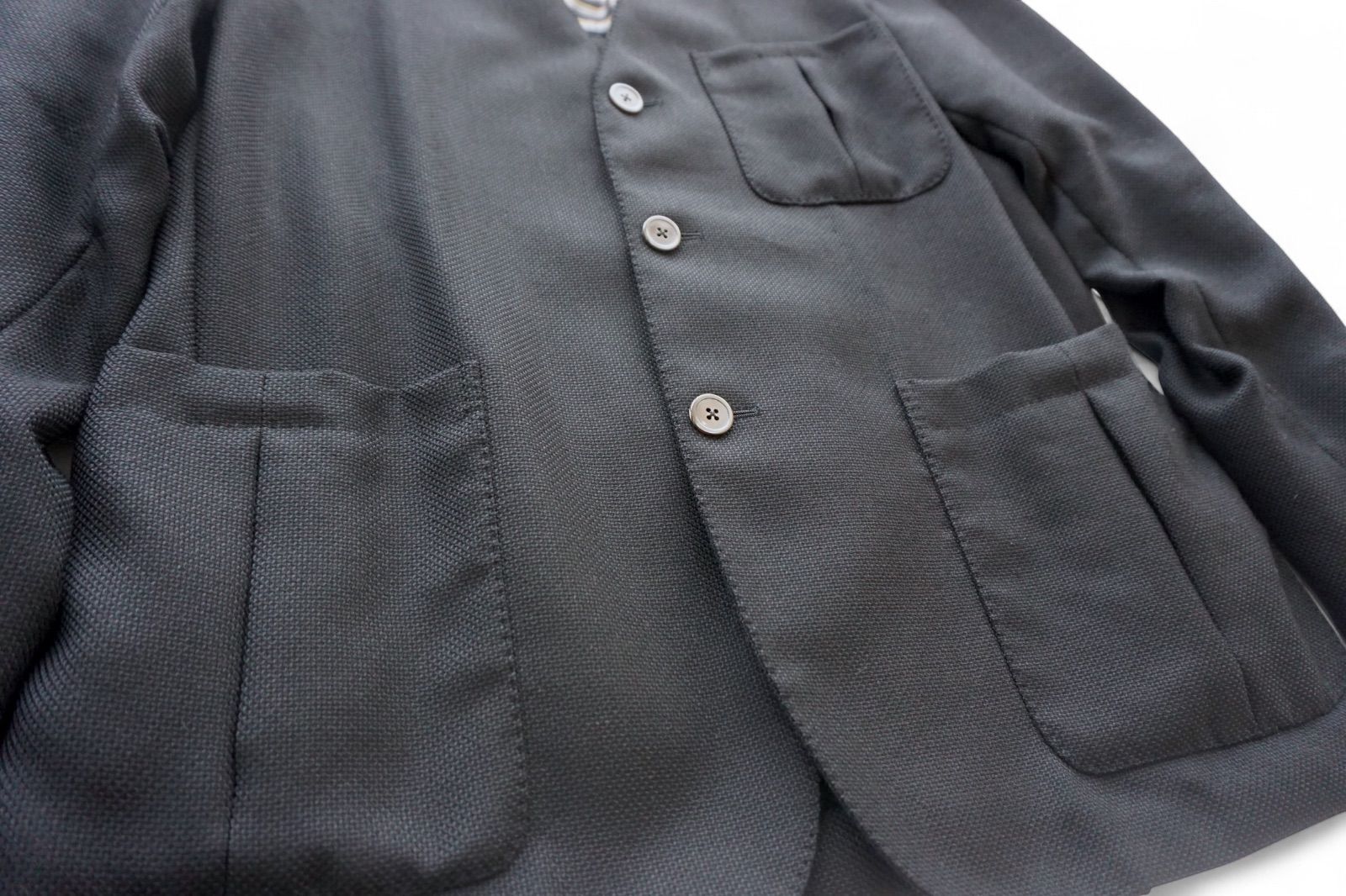 ORBIUM オルビウム CARDIGAN BLAZER モヘアウールポプリンソリッドノー