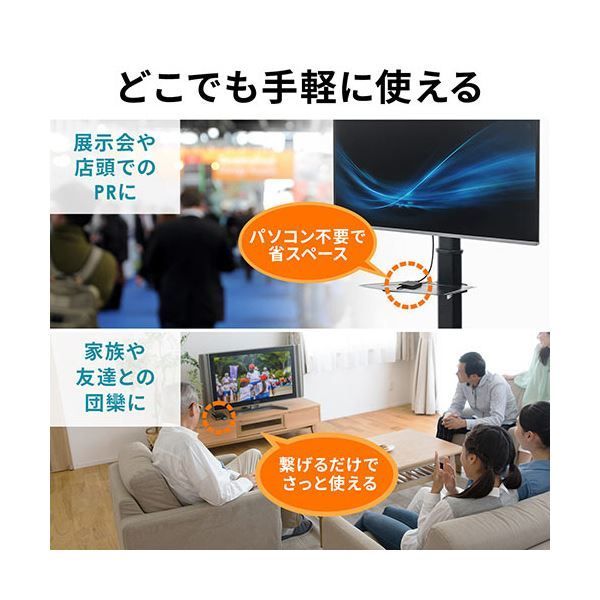  サンワダイレクト SD USB対応4 Kメディアプレーヤー 400-MEDI 023 その他 オーディオアクセサリー