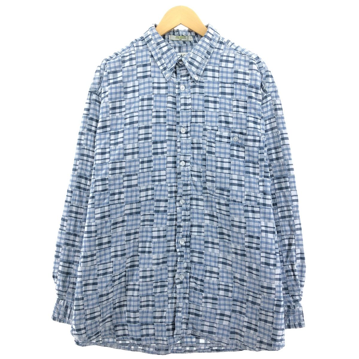 古着 オービス ORVIS パッチワーク 長袖 ボタンダウンチェックシャツ メンズXL相当/eaa503106