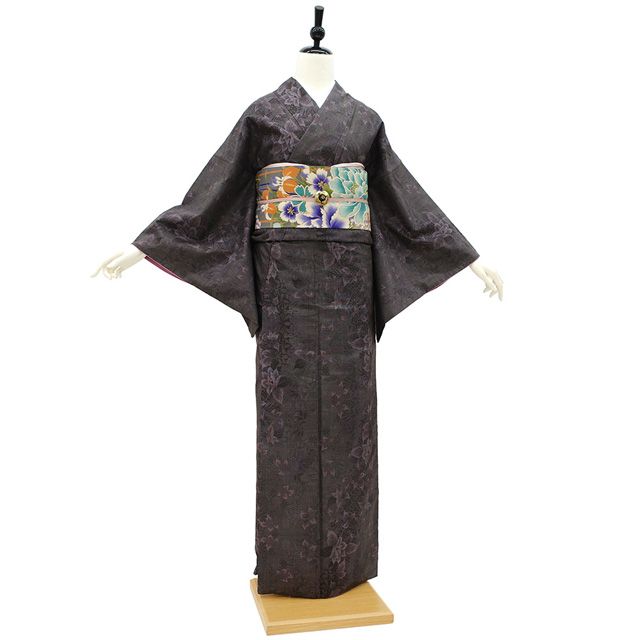 中古】 本場大島紬 リサイクル着物 大島紬 正絹 袷 友原織物 9