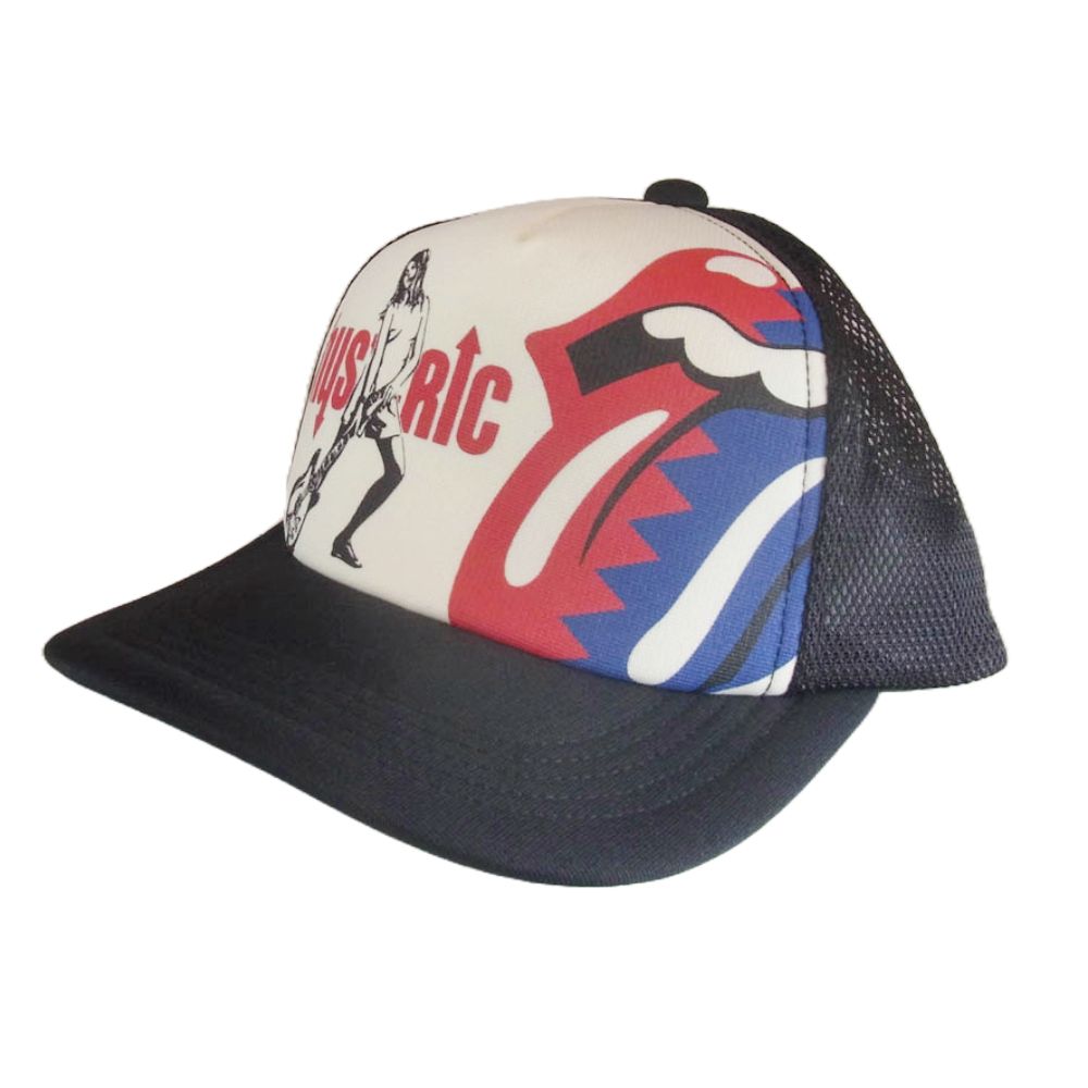 HYSTERIC GLAMOUR ヒステリックグラマー 24AW 02243QH09 THE ROLLING STONES HYSu0026STEEL WHEELS  ローリングストーンズ メッシュ キャップ 帽子 ブラック系 F【新古品】【未使用】【中古】