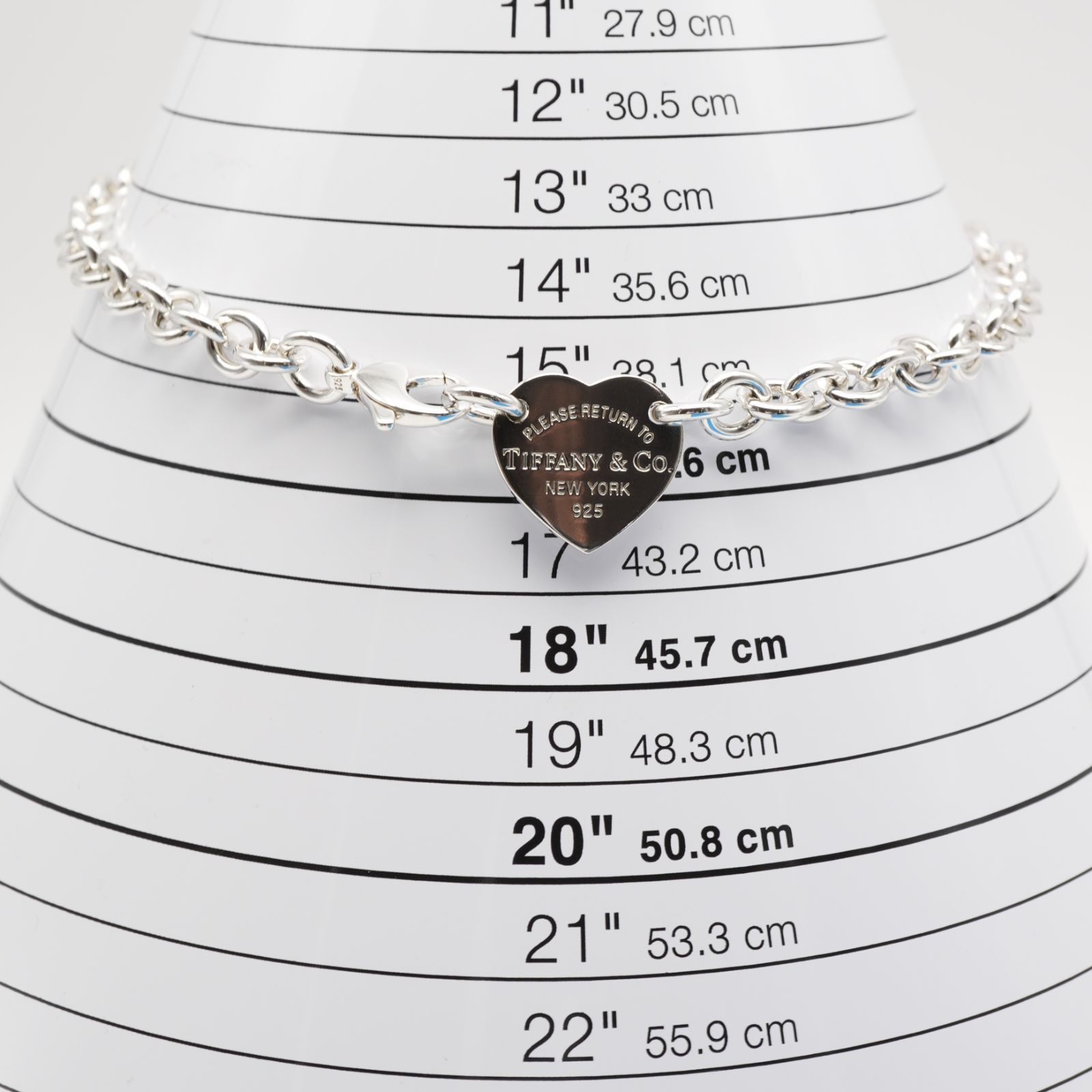 極美品 ティファニー リターントゥ ハート チョーカー ネックレス24  