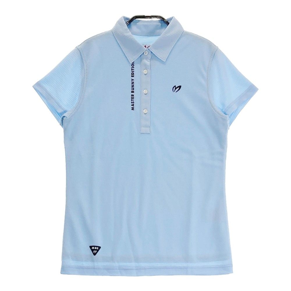 サイズ 0 MASTER BUNNY EDITION マスターバニーエディション モデル 半袖ポロシャツ ブルー系 240101219425 ゴルフウェア レディース ストスト