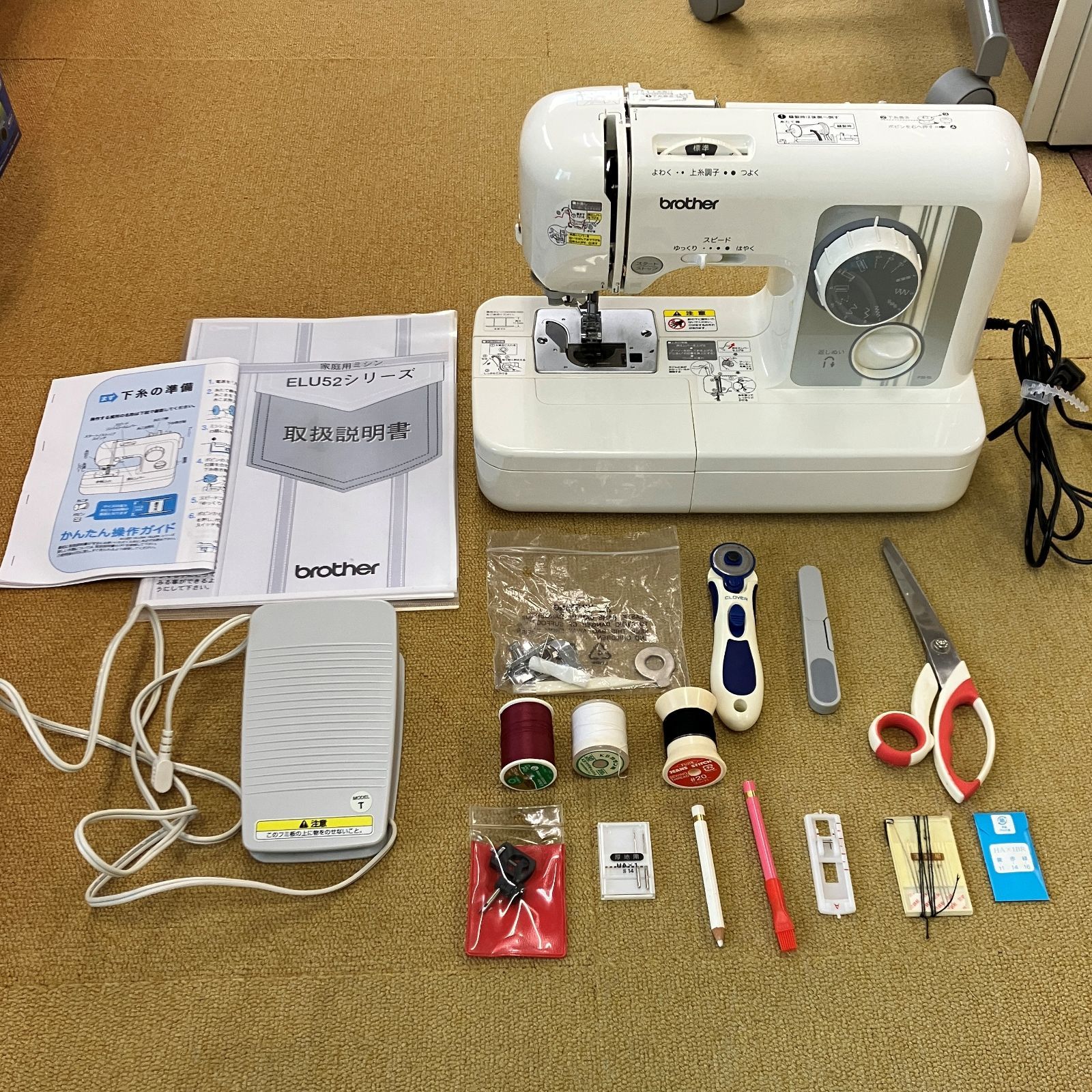 ブラザー brother ELU52シリーズ ミシン フットコントローラー FC-322 小物いろいろまとめ売り F251038Y