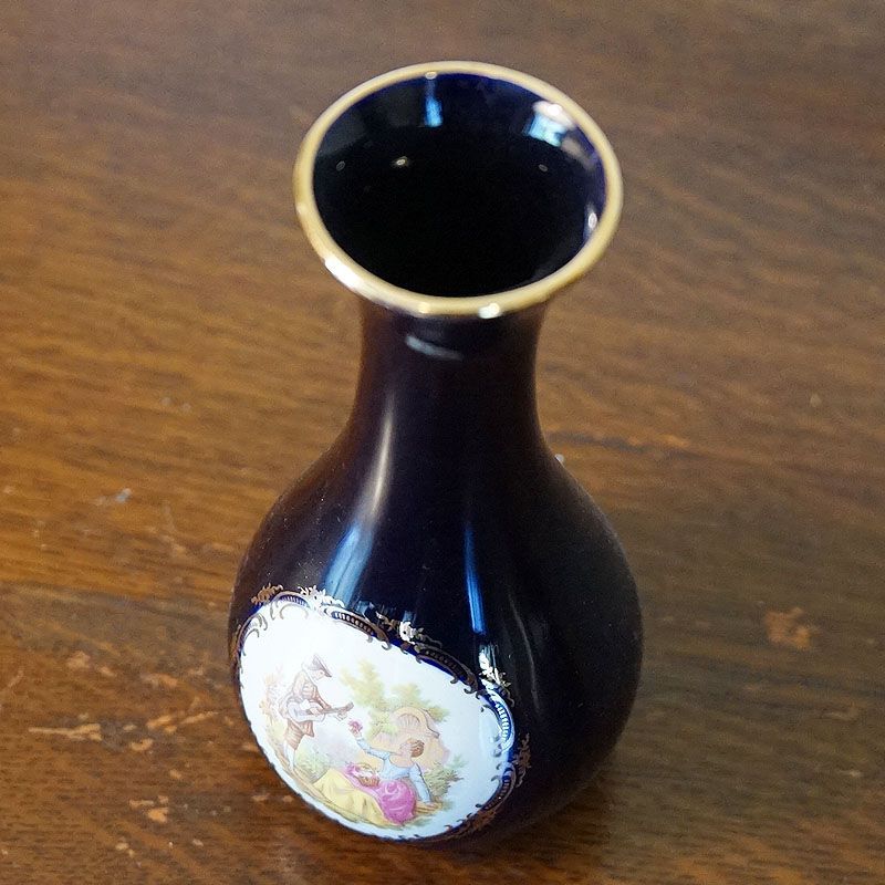 ヴィンテージ フランス製 リモージュキャッスル 花瓶 陶器 フラワーベース USED 生活雑貨 - メルカリ