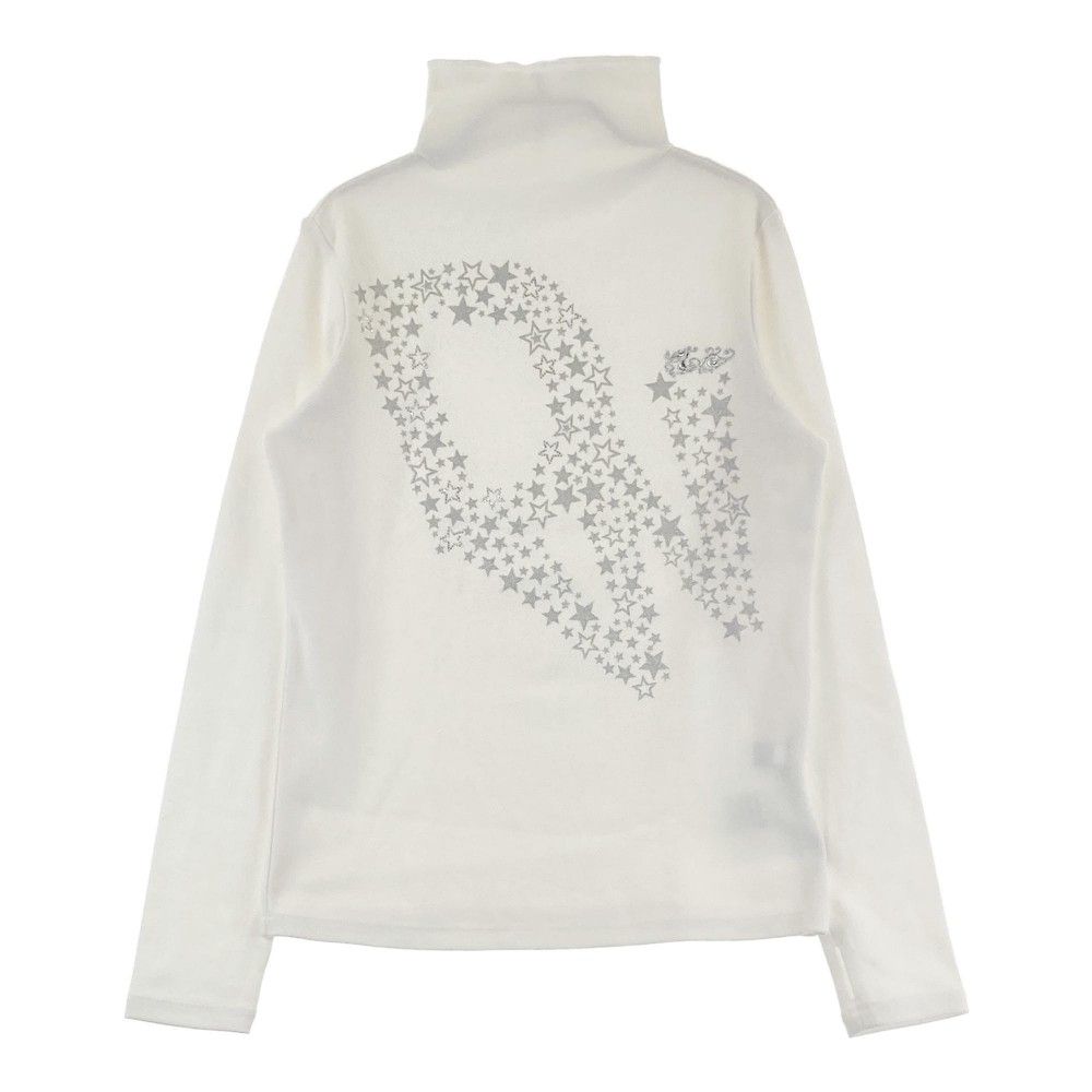 サイズ：2 DANCE WITH DRAGON ダンスウィズドラゴン  ハイネック 長袖Tシャツ  ホワイト系 [240101305197]# ゴルフウェア レディース ストスト