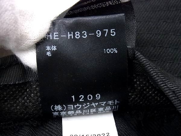 ■新品■未使用■ Yohji Yamamoto ヨウジヤマモト ニューエラコラボ ウール100% バケットハット 帽子 ブラック系 AR5754