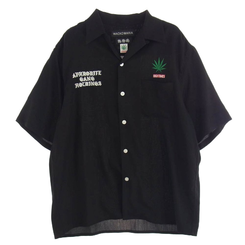 WACKO MARIA ワコマリア 舐達磨 HIGHTIMES ハイタイムズ 半袖 シャツ ブラック系 M