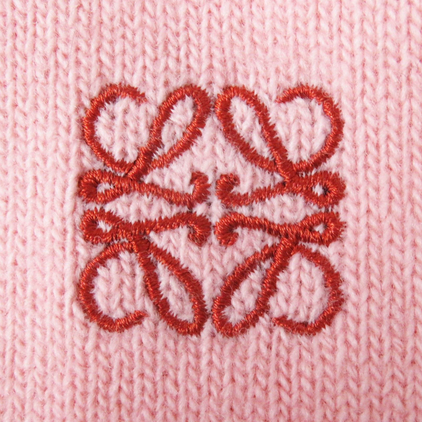 極美品◎LOEWE ロエベ S897Y16K01 アナグラム刺繍 アシンメトリー オーバーサイズ 長袖 ニットカーディガン ピンク ライトグレーM 正規品 LOEWE - 極美品◎LOEWE ロエベ S897Y16K01 ウール100