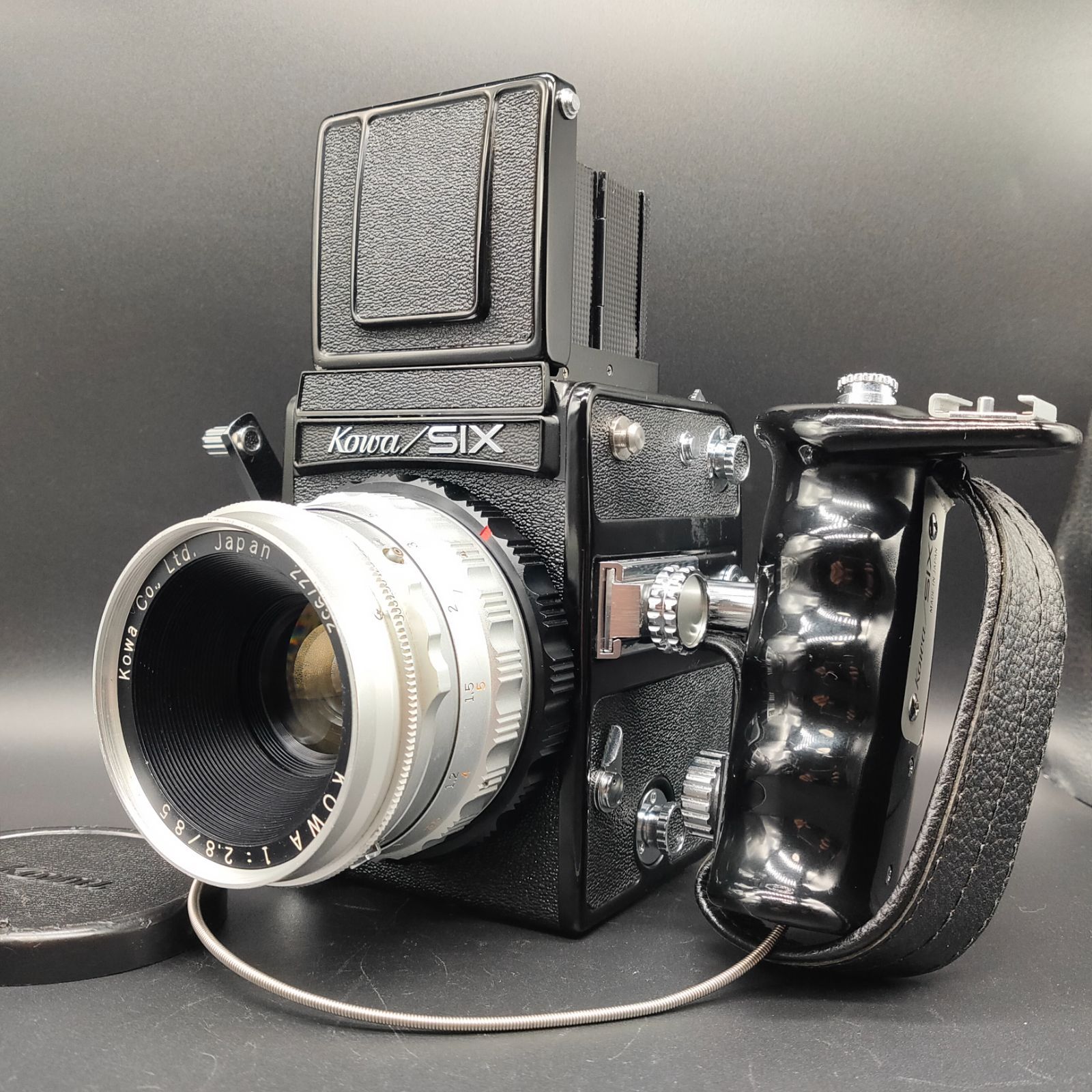 コーワ シックス Kowa Six 中判 フィルム カメラ 85mm f/2.8 レンズ グリップ セット