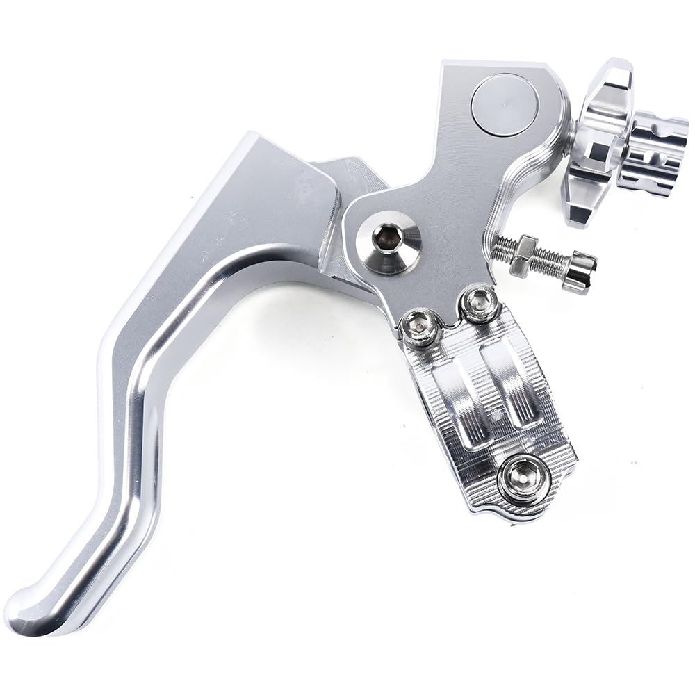 定番人気，SALE [Avan Knight] バイク用 ショート クラッチ レバー ハンドル 22mm 4mini モンキー ダックス SR エストレヤ レーサーレプリカ ネイキッド オフロード 等 汎用品 KRB308 (シルバー) [シルバー] 応募券