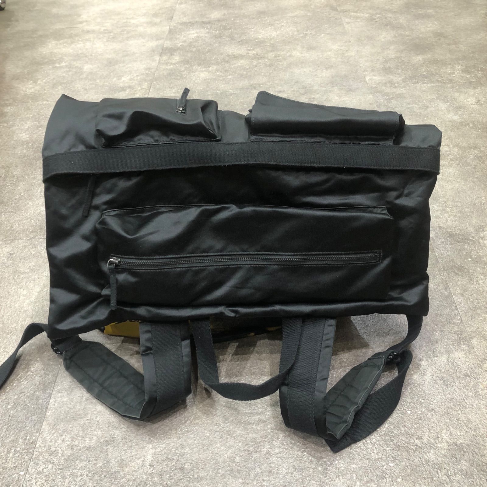 RAF SIMONS × EASTPAK 19SS POSTER BACKPACK SATIN BOY YELLOW 