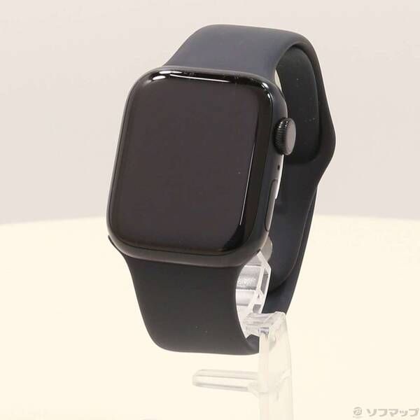 〔 品〕 Apple Watch Series 7 GPS 41mm ミッドナイトアルミニウムケース ミッドナイトスポーツバンド 352