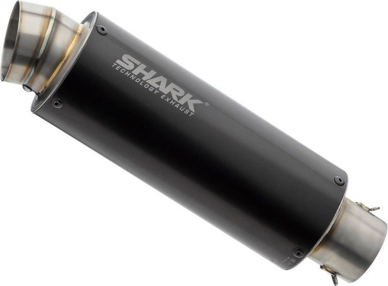 SHARK / シャークマフラー SRC 4 slip on exhaust (4-1)  Black  Round | 845127