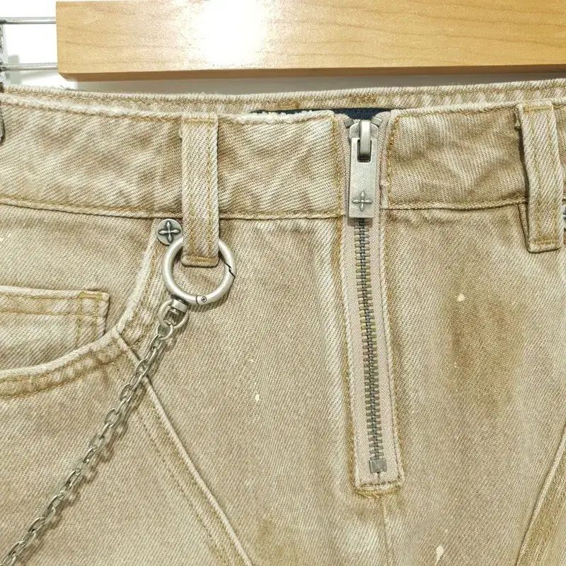 SMFK ハンドメイド ワイルド 起源 デニム スカート S_S0988