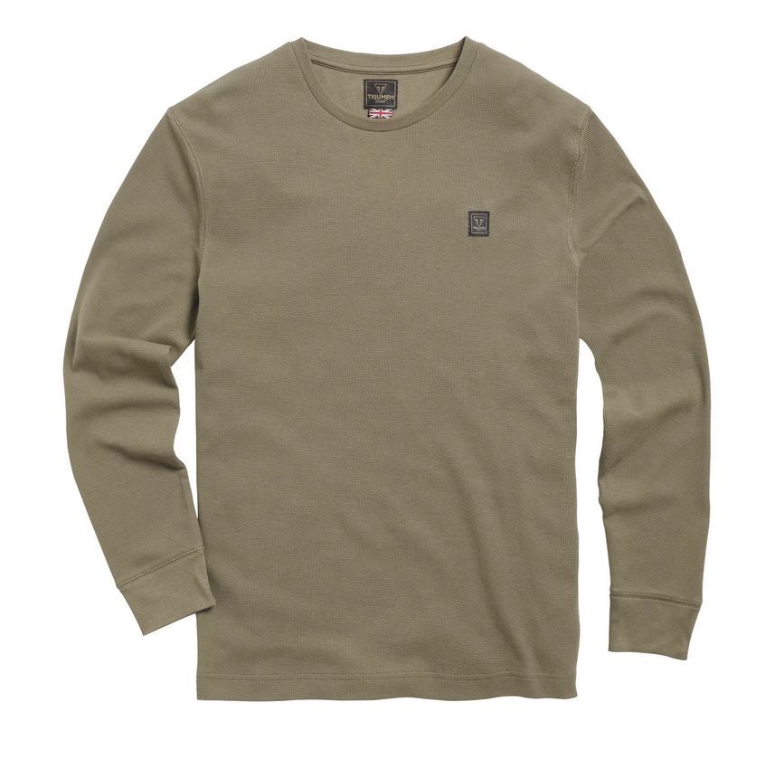 TRIUMPH トライアンフ Dean Waffle T-Shirt Khaki L 日本XL相当 品