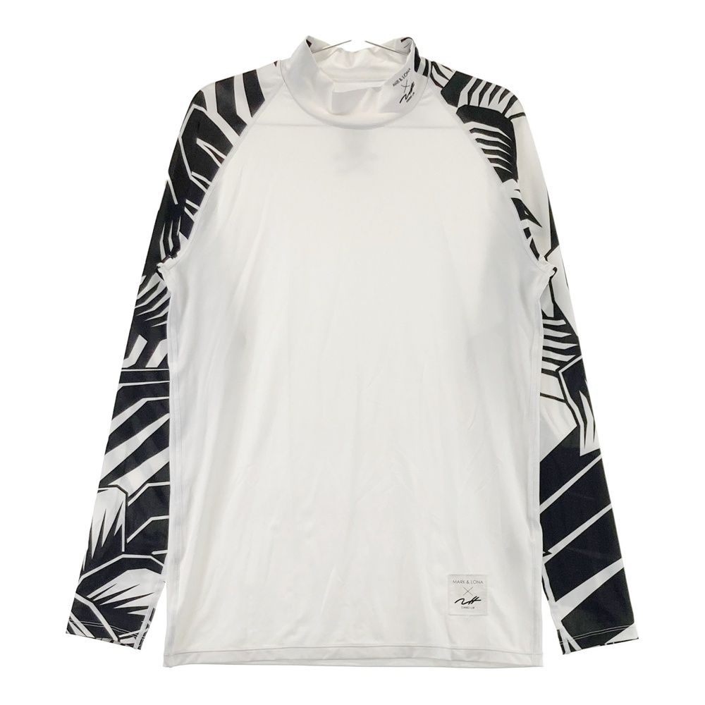 サイズ 48 MARK-LONA マークアンドロナ ×TOMMII LIM ハイネック 長袖インナーTシャツ ホワイト系 240101539759 ゴルフウェア メンズ ストスト
