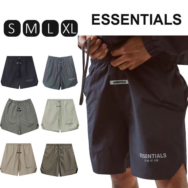 FOG ESSENTIALS エッセンシャルズ ショーツパンツ Fear Of God Essentials Sweat Shorts 春夏 夏  リフレクター LOGO ハーフパンツ 短パン ナイロン 男女兼用 - メルカリ