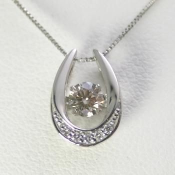ダイヤモンド ネックレス プラチナ 一粒 0.30ct 新品 H&C ダイヤモンド 