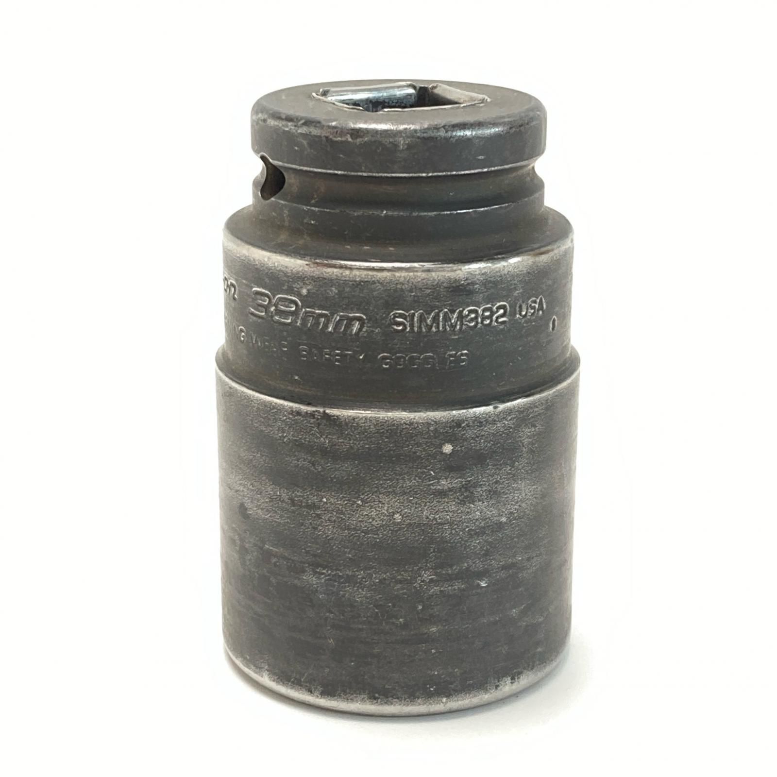 ☆☆Snap-on スナップオン フランクドライブ 3/4インチ ディープ インパクト ソケット 6角 38mm SIMM382 ブラック SIM382 スナップオン Snap-on フランクドライブ 3/4インチ ディープ