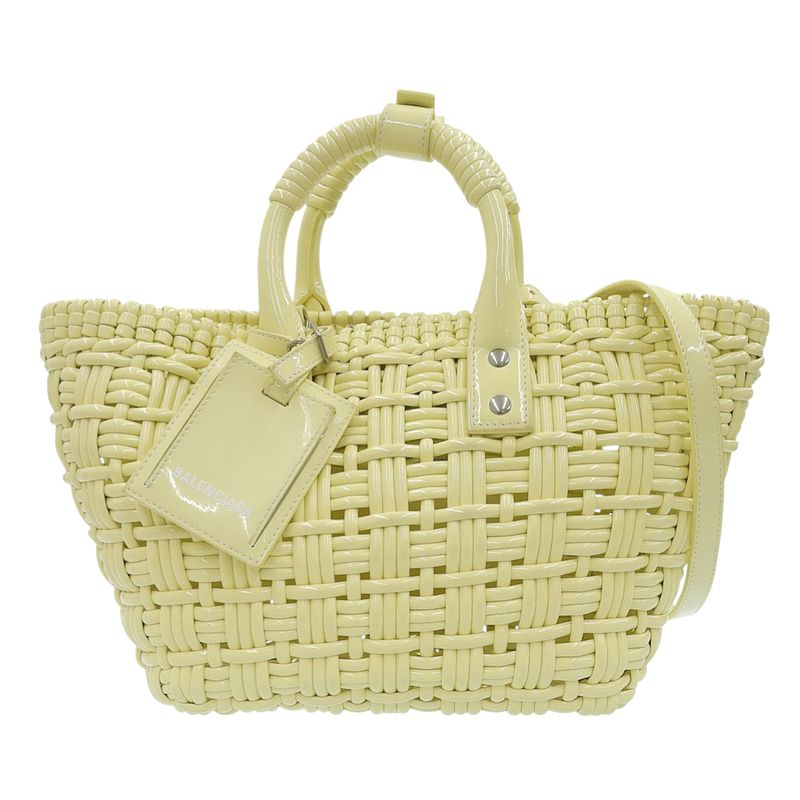 【極美品】 バレンシアガ ビストロ バスケット かごバッグ ショルダーバッグ オレンジ系 BALENCIAGA(バレンシアガ) かごバッグ(レディース