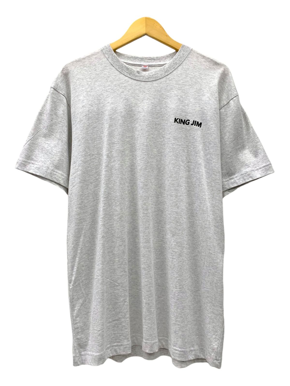KING JIM (キングジム) テプラ 企業物 00s 半袖 Tシャツ 古着 ビンテージ LL アッシュグレー メンズ/036