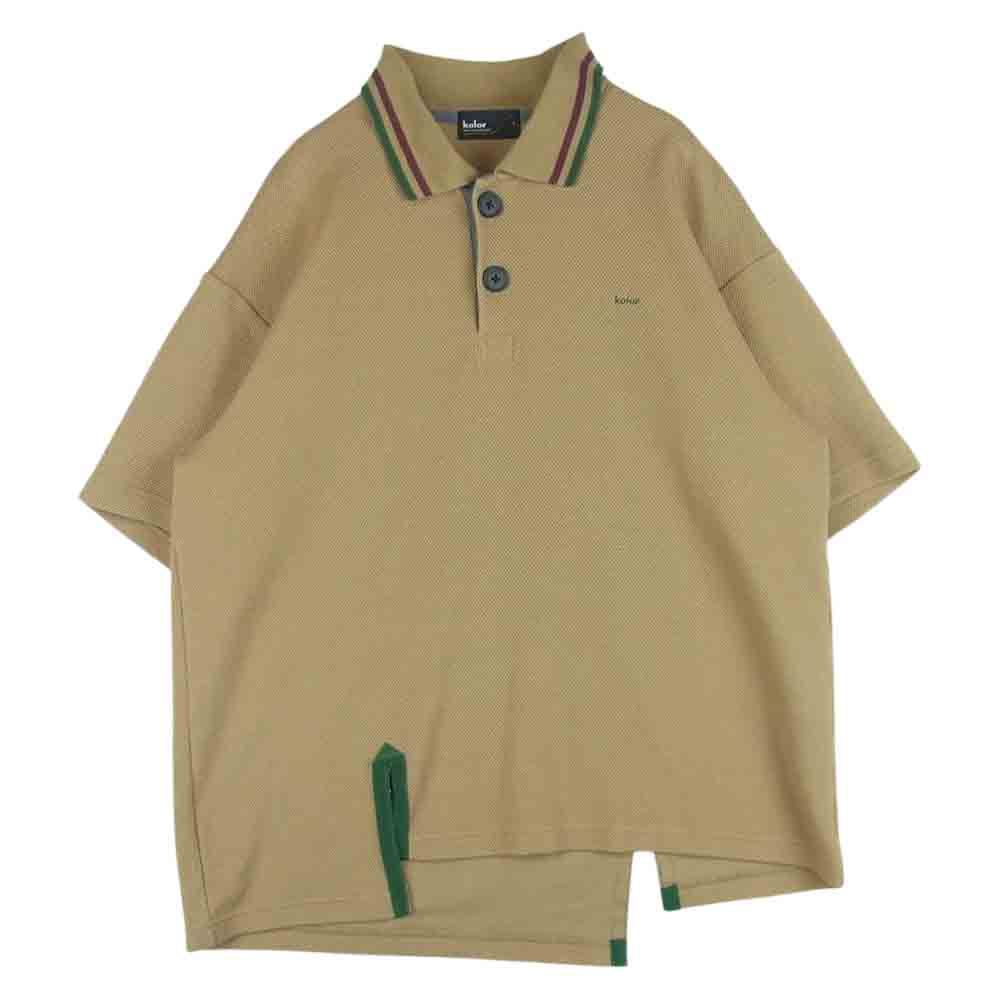 1肩幅kolor カラー 20SS 20SCM-T03202 ビッグカノコ POLO 半袖 ポロ シャツ ...